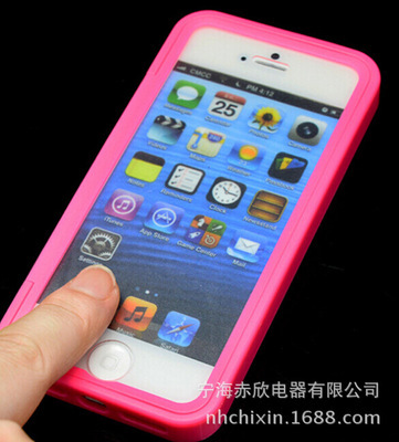【Iphone5軟皮手機(jī)殼 5S透明觸屏保護(hù)套 蘋果5手機(jī)殼手機(jī)配件批發(fā)】價(jià)格,廠家,圖片,手機(jī)保護(hù)套/保護(hù)殼,寧海赤欣電器-